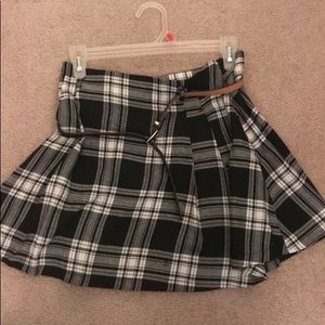 Scotch style mini skirt